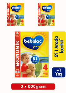 Bebelac 4 Çocuk Devam Sütü 1 Yaş+ 800 Gr 3 Lü
