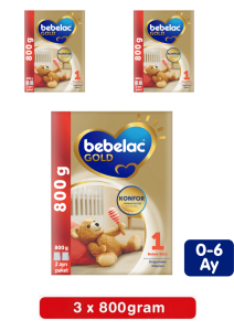 Bebelac Gold 1 Bebek Sütü 800 Gr 3 Lü