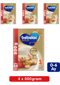 Bebelac Gold 1 Bebek Sütü 800 Gr 4 Lü