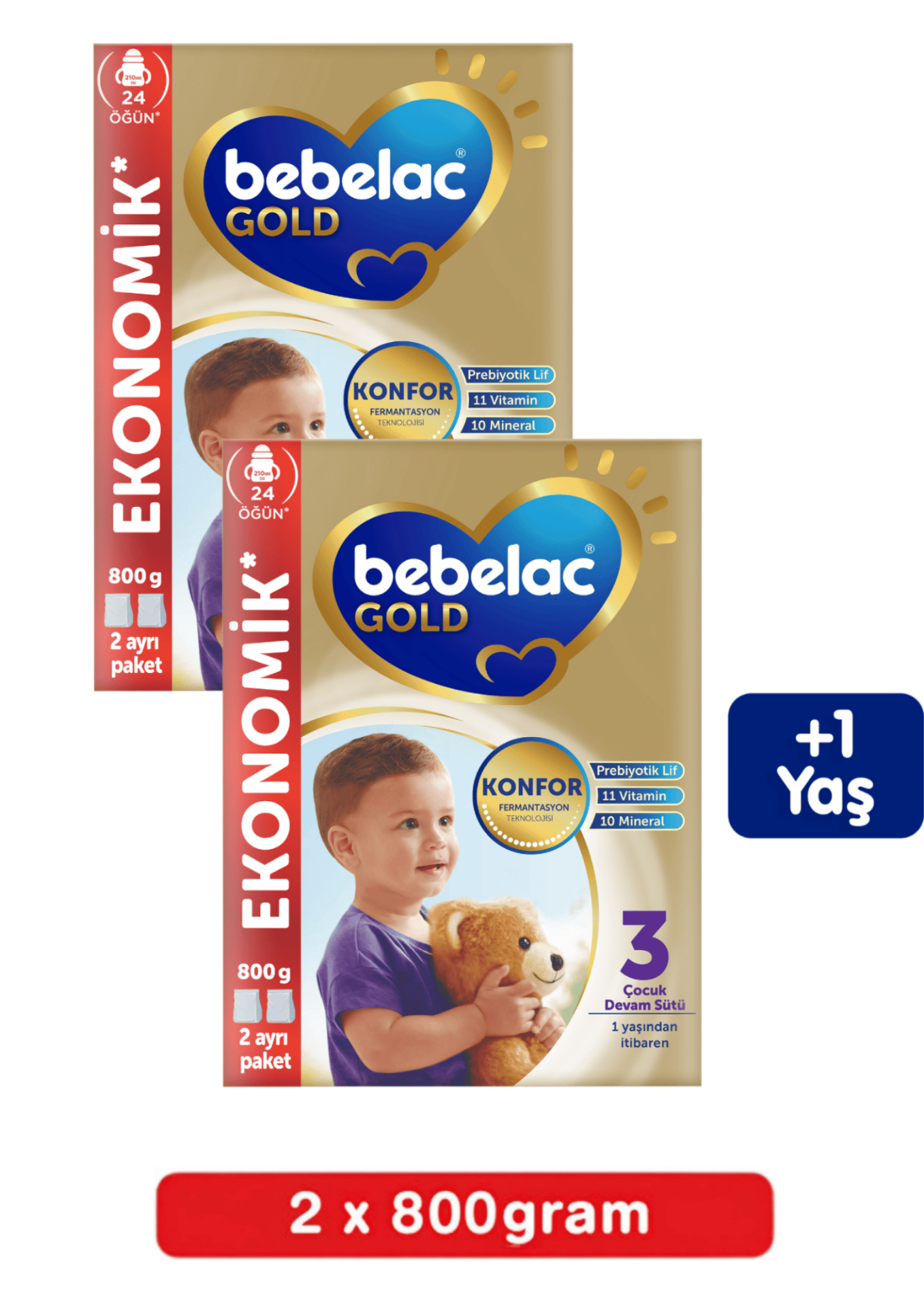 Bebelac Gold 3 Bebek Sütü 800 Gr 2 Lİ