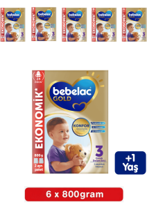 Bebelac Gold 3 Bebek Sütü 800 Gr 6 LI