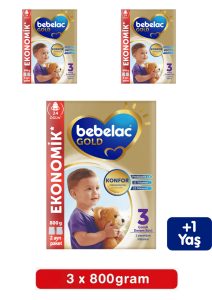Bebelac Gold 3 Bebek Sütü 800 Gr 3 Lü