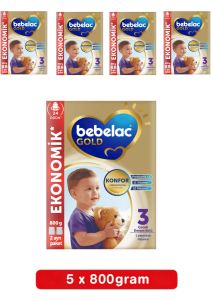 Bebelac Gold 3 Bebek Sütü 800 Gr 5 Li