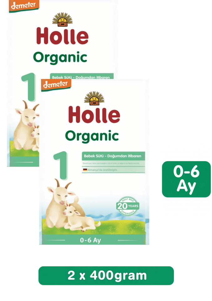 Holle 1 Organik Keçi Sütü Bebek Formu 400 Gr 2 Li