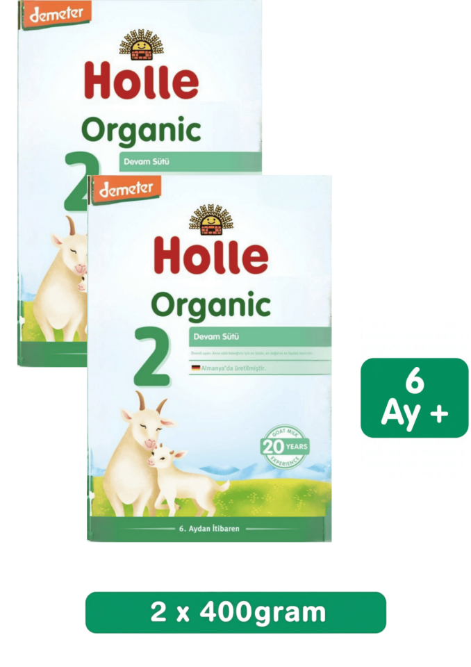 Holle 2 Organik Keçi Sütü Devam Formu 400 Gr 2 Li