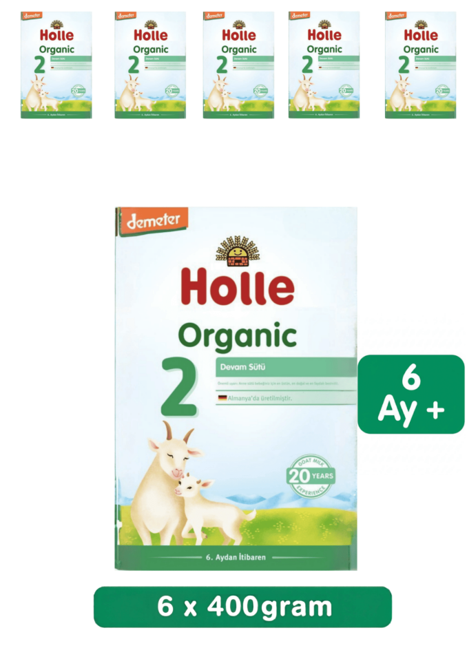 Holle 2 Organik Keçi Sütü Devam Formu 400 Gr 6 Lı
