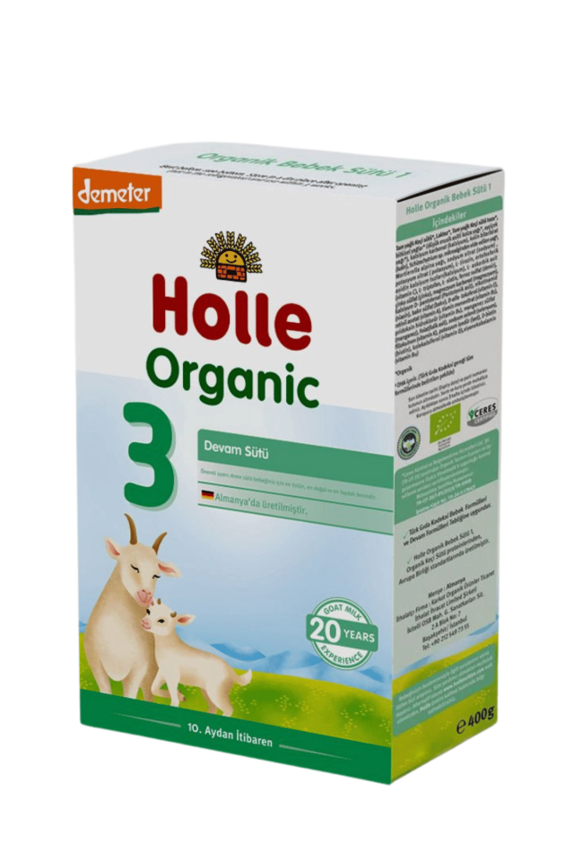 Holle 3 Organik Keçi Sütü Devam Formu 400 Gr 5 Li