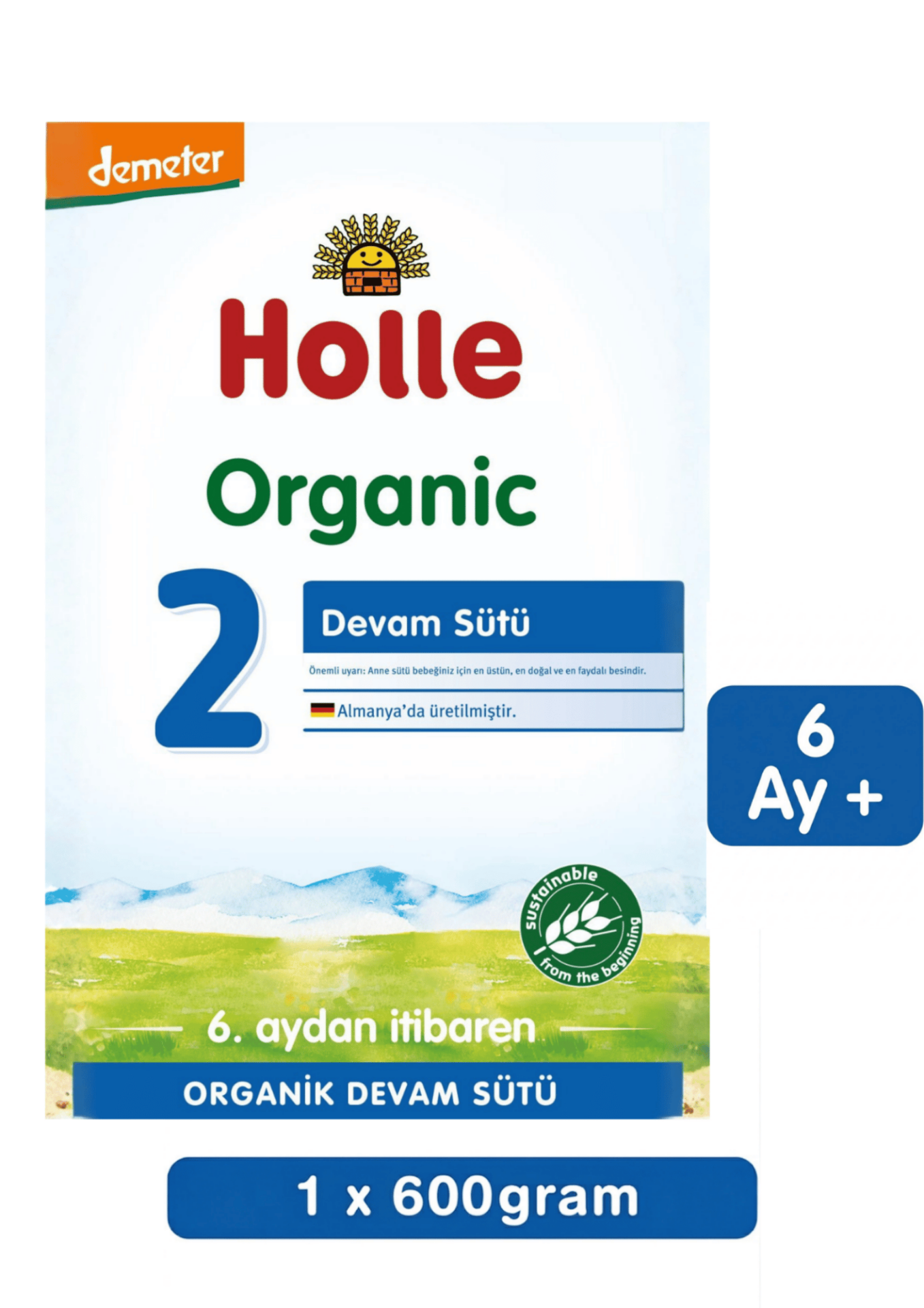Holle 2 Organik Devam Sütü 600 Gr