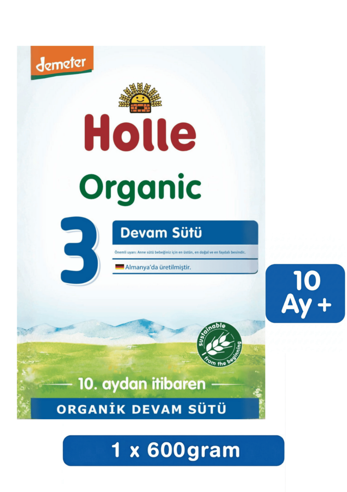 Holle 3 Organik Devam Sütü 600 Gr