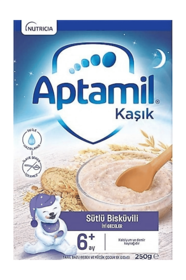 Aptamil Sütlü Bisküvili Kaşık Maması 250 gr