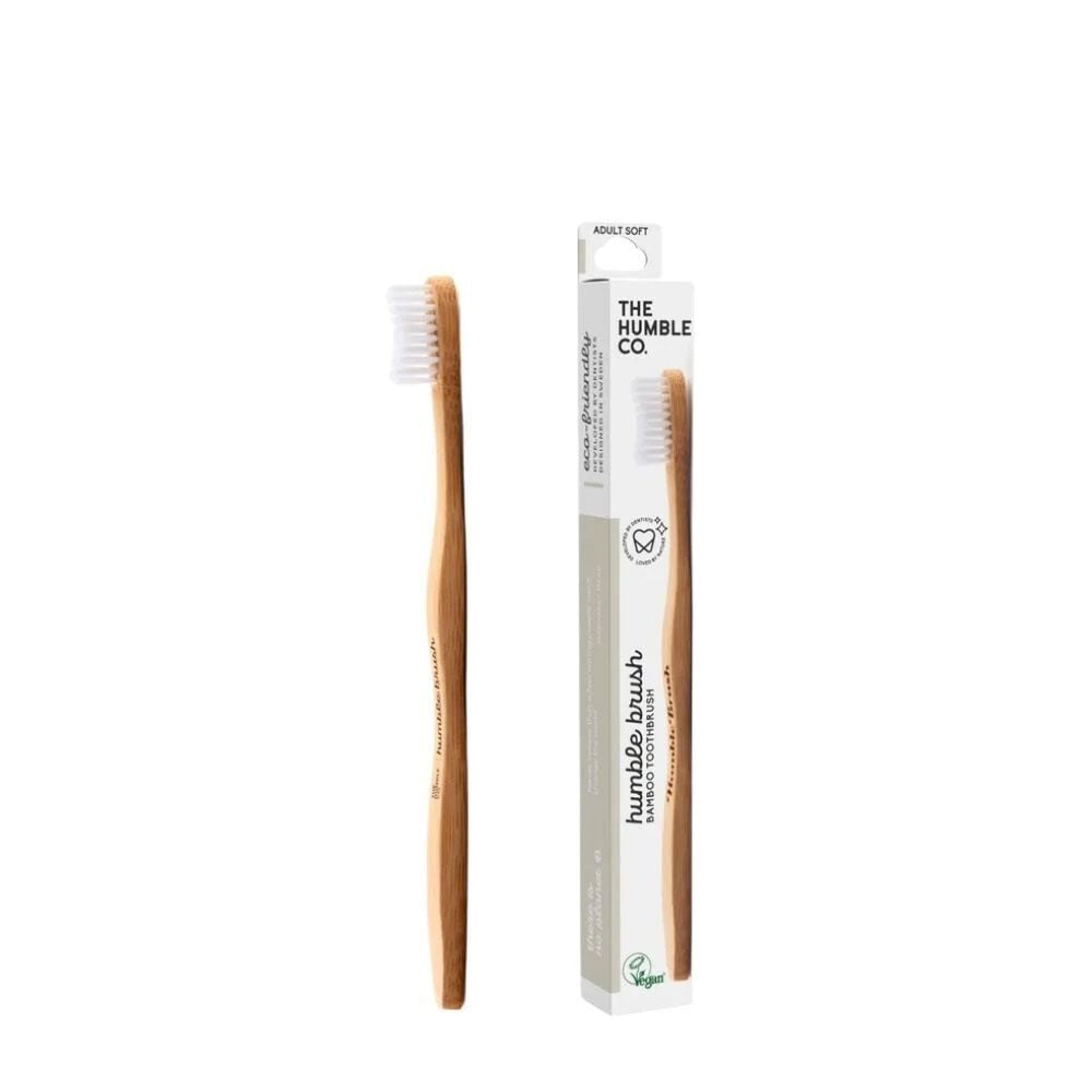 The Humble Co. Brush Doğal Yumuşak Yetişkin Diş Fırçası - Beyaz