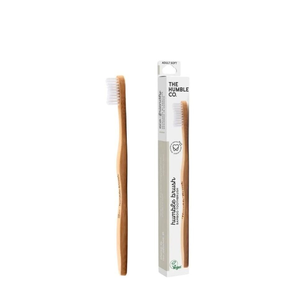 The Humble Co. Brush Doğal Yumuşak Yetişkin Diş Fırçası - Beyaz
