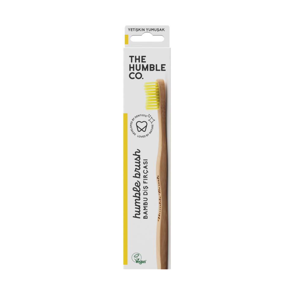 The Humble Co. Brush Doğal Yumuşak Yetişkin Diş Fırçası - Sarı