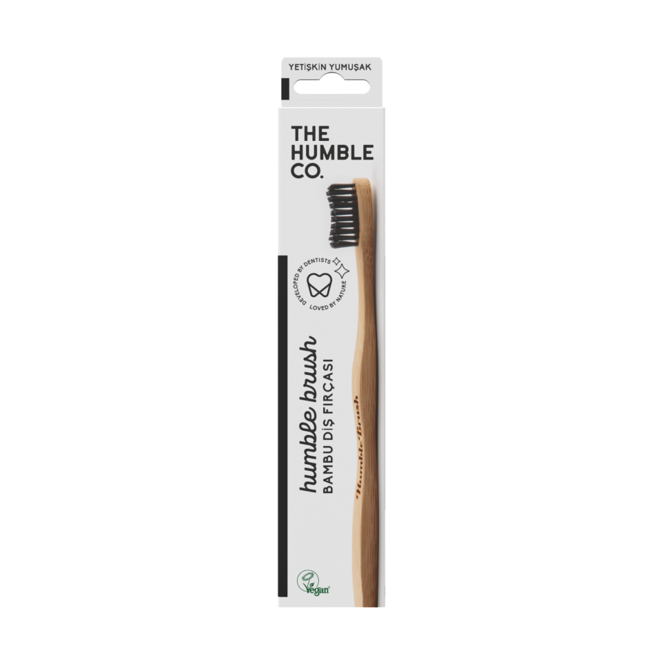 The Humble Co. Brush Doğal Yumuşak Yetişkin Diş Fırçası - Siyah