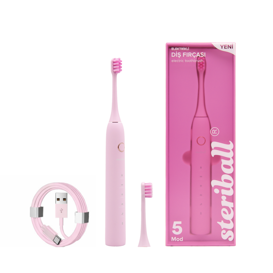 Steriball Şarjlı Elektrikli Diş Fırçası - Pembe