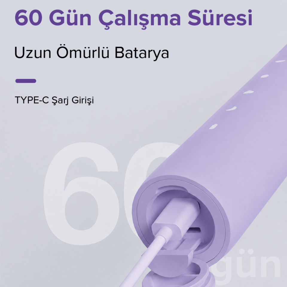Steriball Şarjlı Elektrikli Diş Fırçası - Lila