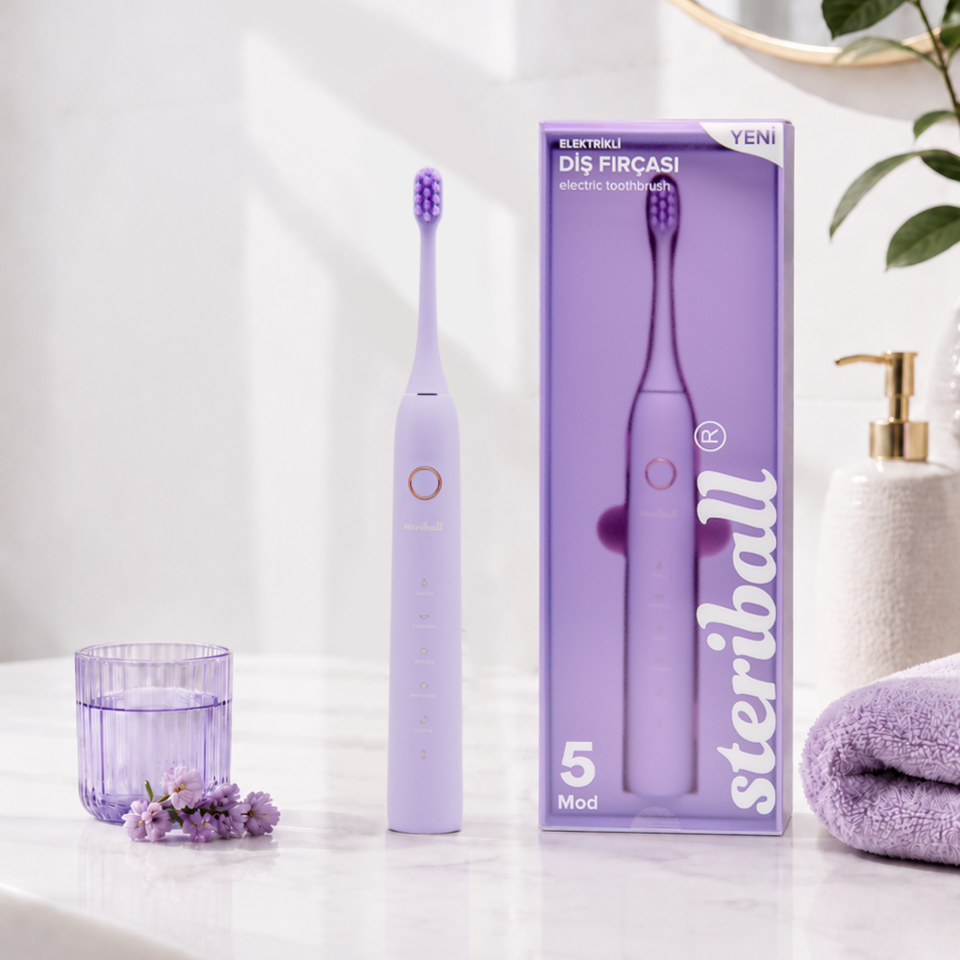 Steriball Şarjlı Elektrikli Diş Fırçası - Lila