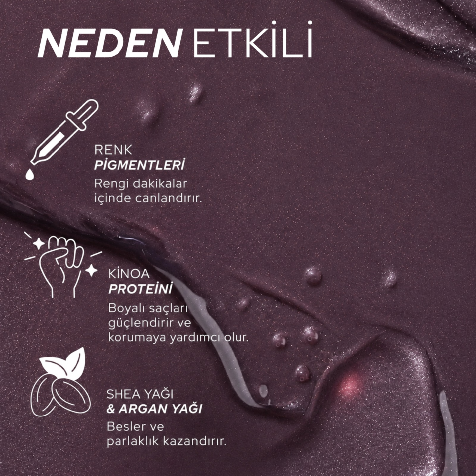 REF Colour Boost Ash Brown 200 ML - Renk Canlandırıcı Maske (Küllü Kahve)