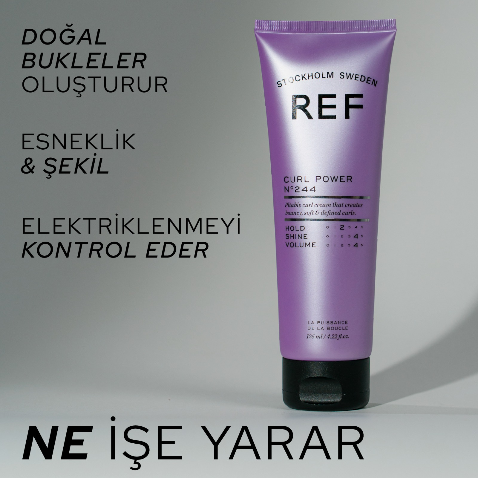 REF Curl Power N°244 125 ML - Bukle Belirginleştirici Krem