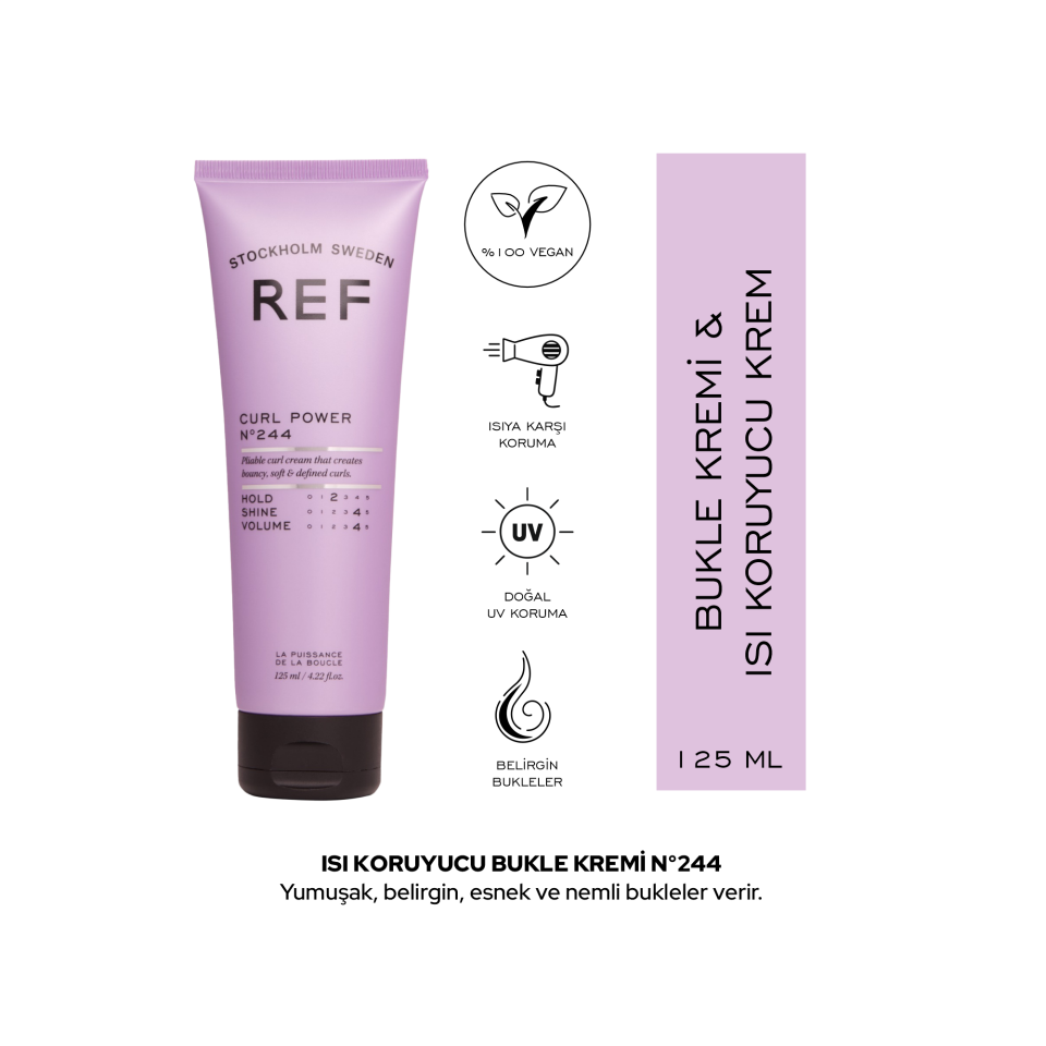 REF Curl Power N°244 125 ML - Bukle Belirginleştirici Krem