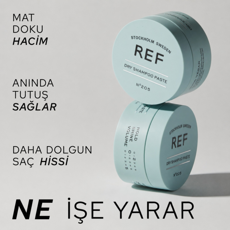 REF Dry Shampoo Paste 85 ML - Kuru Şampuan Etkili Şekillendirici Macun