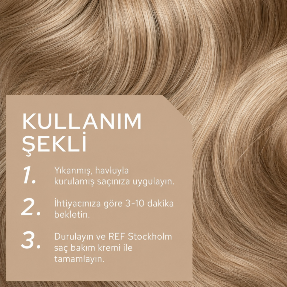 REF Stockholm Sweden Colour Boost Masque 200 ML - Sandy Blonde (8.31) - Renk Canlandırıcı Saç Maskesi