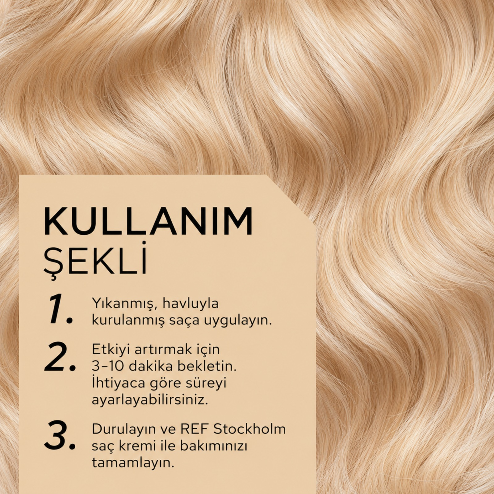 REF Colour Boost Vanilla Blonde - Renk Canlandırıcı Maske (Vanilya Sarı)