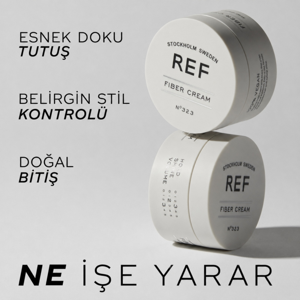 REF Stockholm Sweden Fiber Cream N°323 85 ML - Lifli Şekillendirici Krem Wax