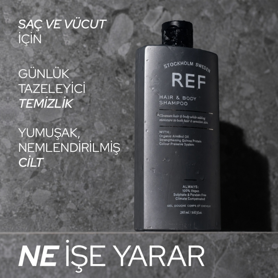 REF Hair & Body Shampoo 285 ML - Saç ve Vücut Şampuanı