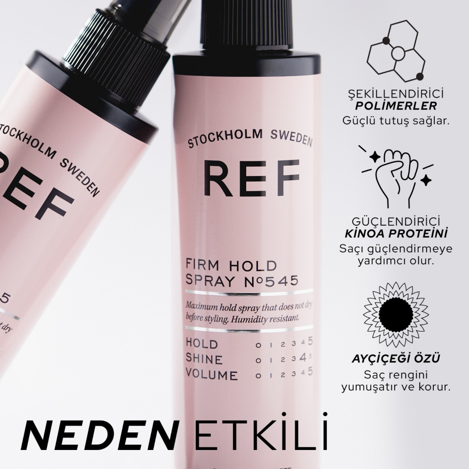 REF Firm Hold Spray N°545 175 ML - Güçlü Tutuşlu Saç Spreyi