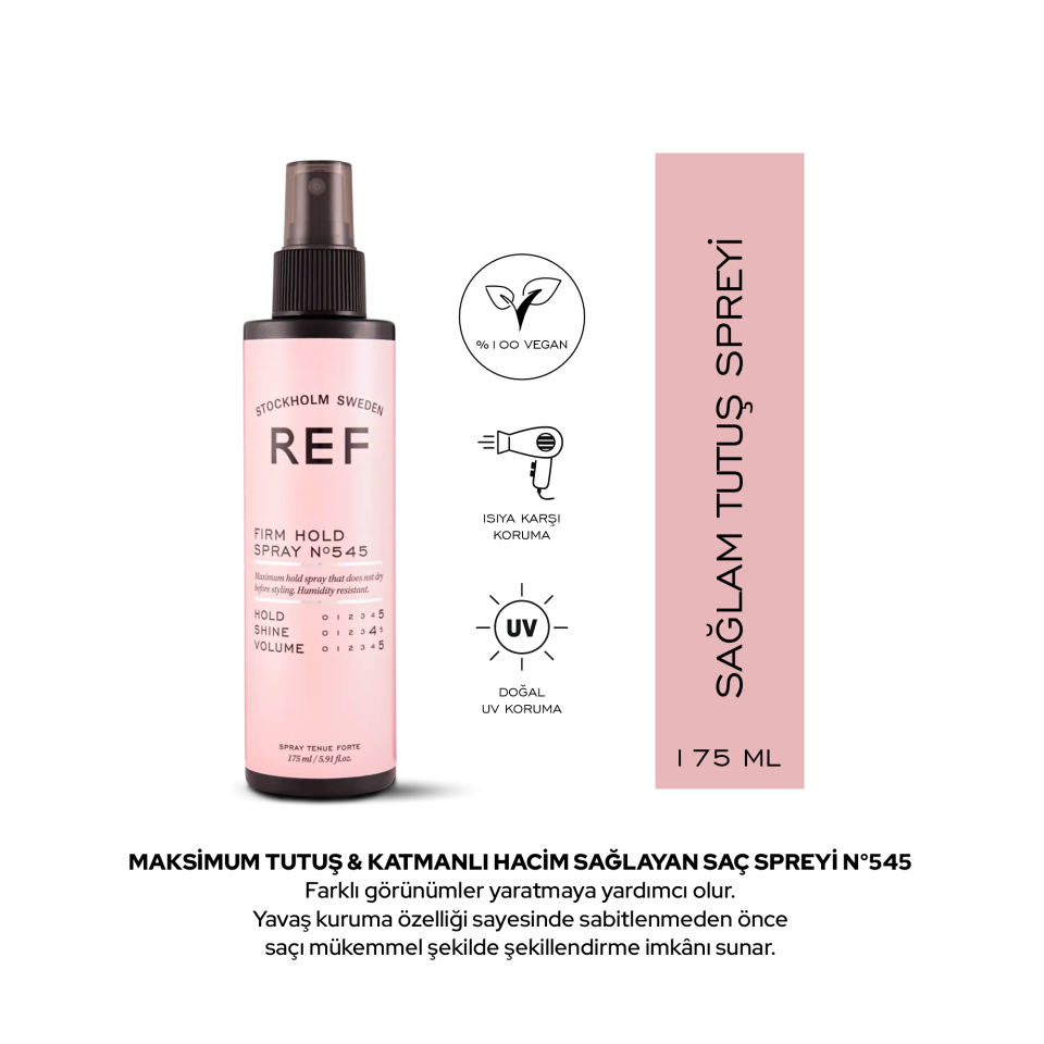 REF Firm Hold Spray N°545 175 ML - Güçlü Tutuşlu Saç Spreyi