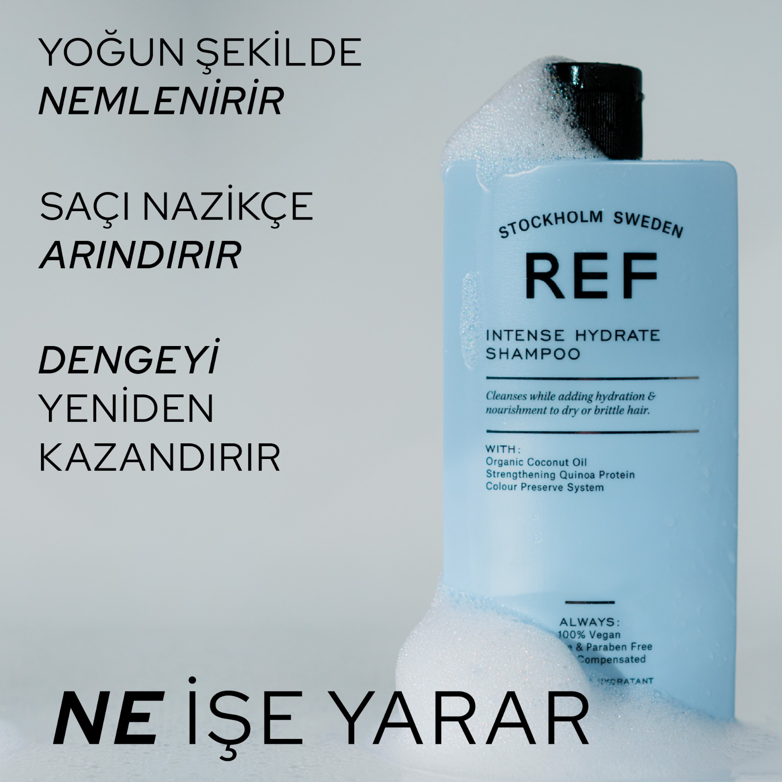 REF Intense Hydrate Shampoo 600 ML - Yoğun Nemlendirici Şampuan