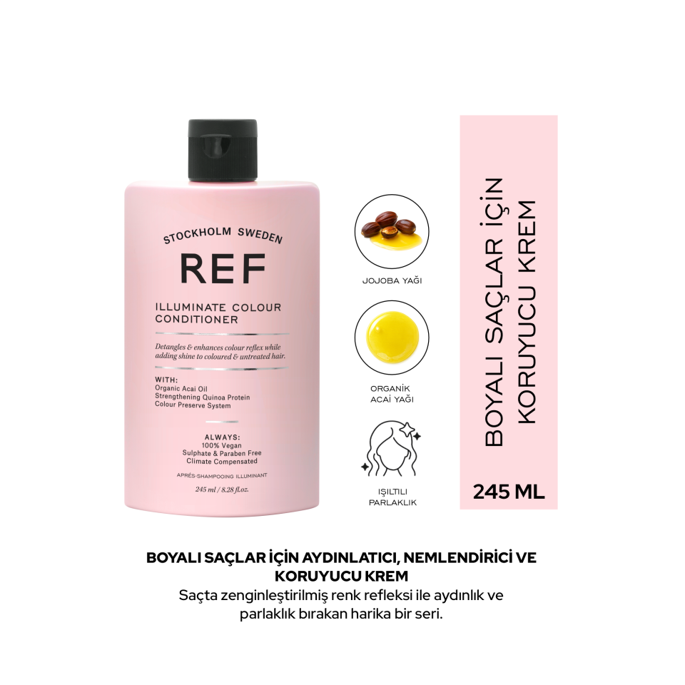 REF Illuminate Colour Conditioner 245 ML - Renk Koruyucu Parlaklık Saç Kremi