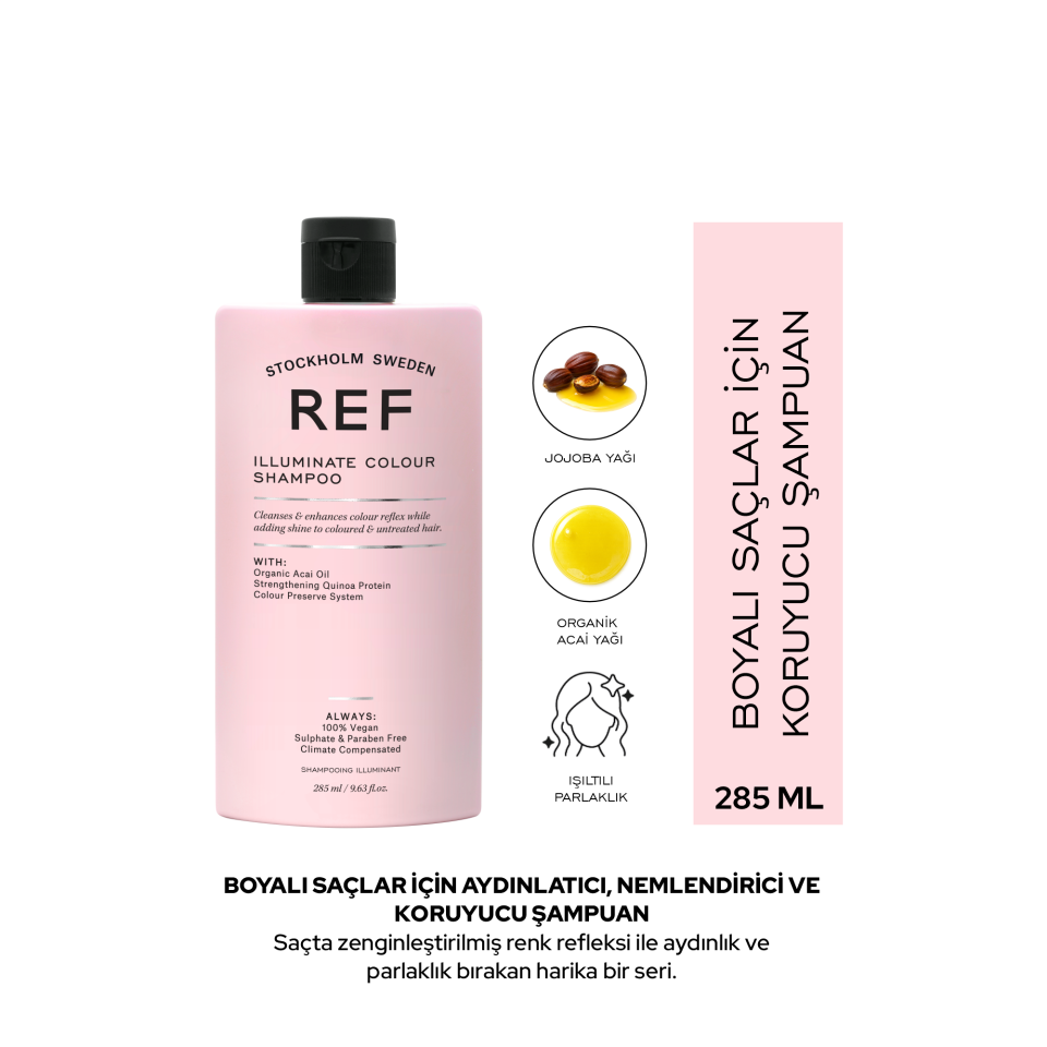 REF Illuminate Colour Shampoo 285 ML - Renk Koruyucu Parlaklık Şampuanı