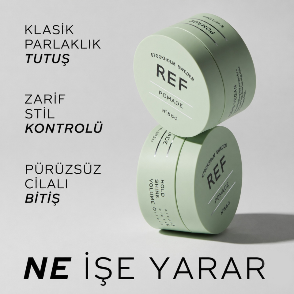REF Pomade 85 ML - Parlak Şekillendirici Pomad