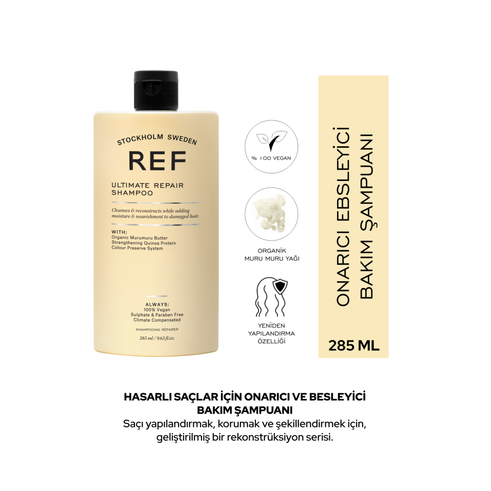 REF Ultimate Repair Shampoo 285 ML - Yoğun Onarıcı Şampuan