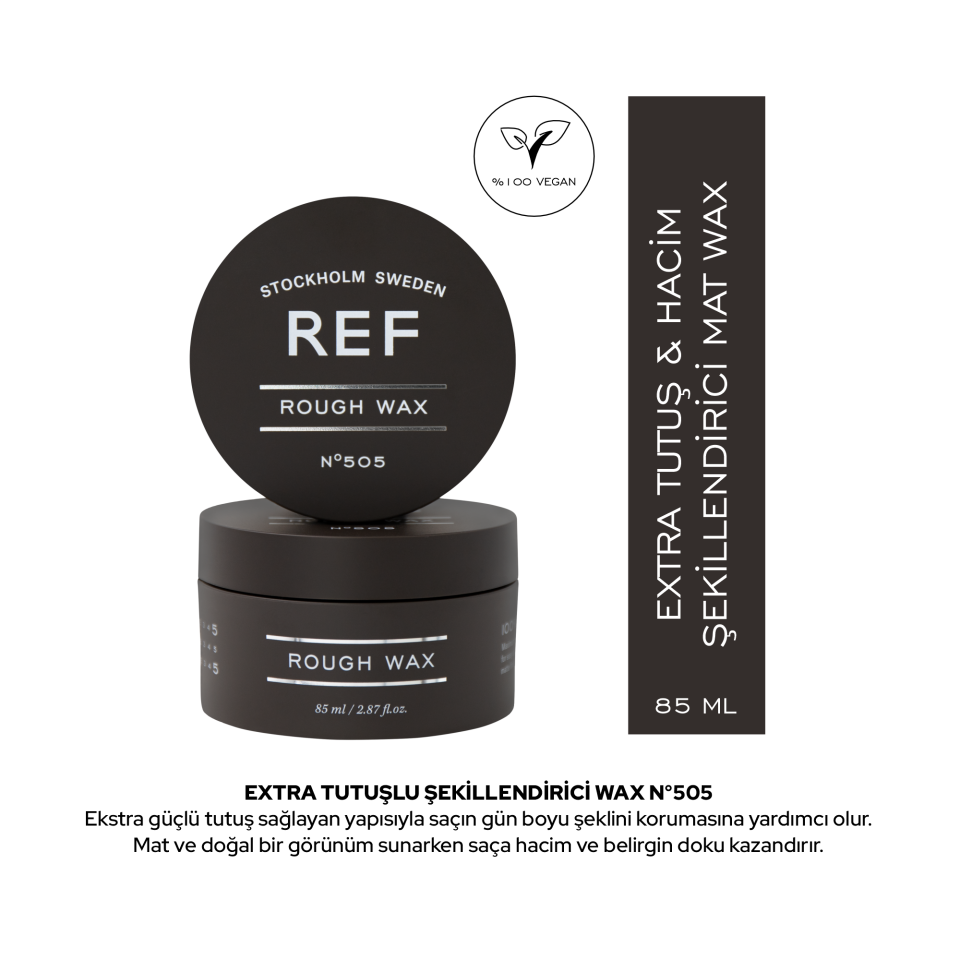 REF Rough Wax 85 ML - Mat Dokulu Sert Wax
