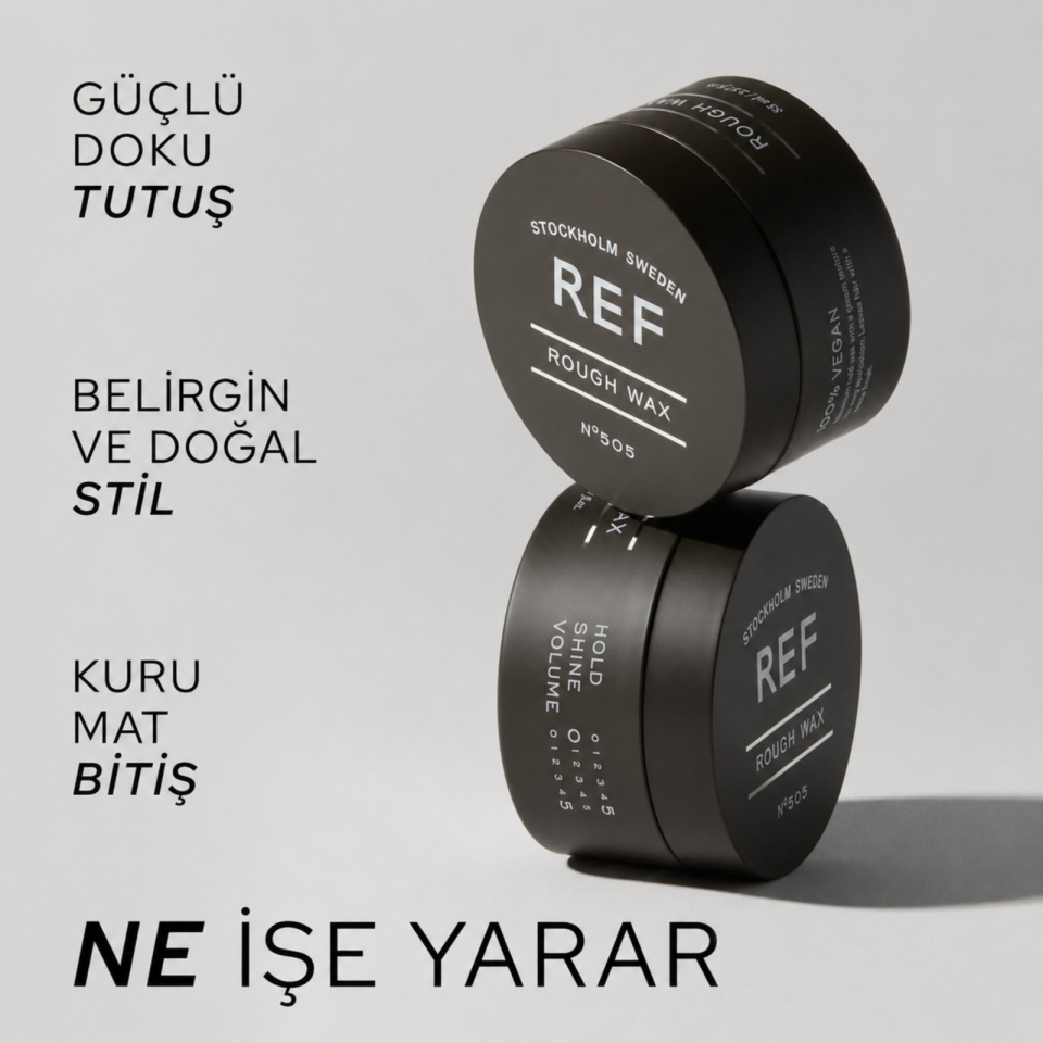 REF Rough Wax 85 ML - Mat Dokulu Sert Wax