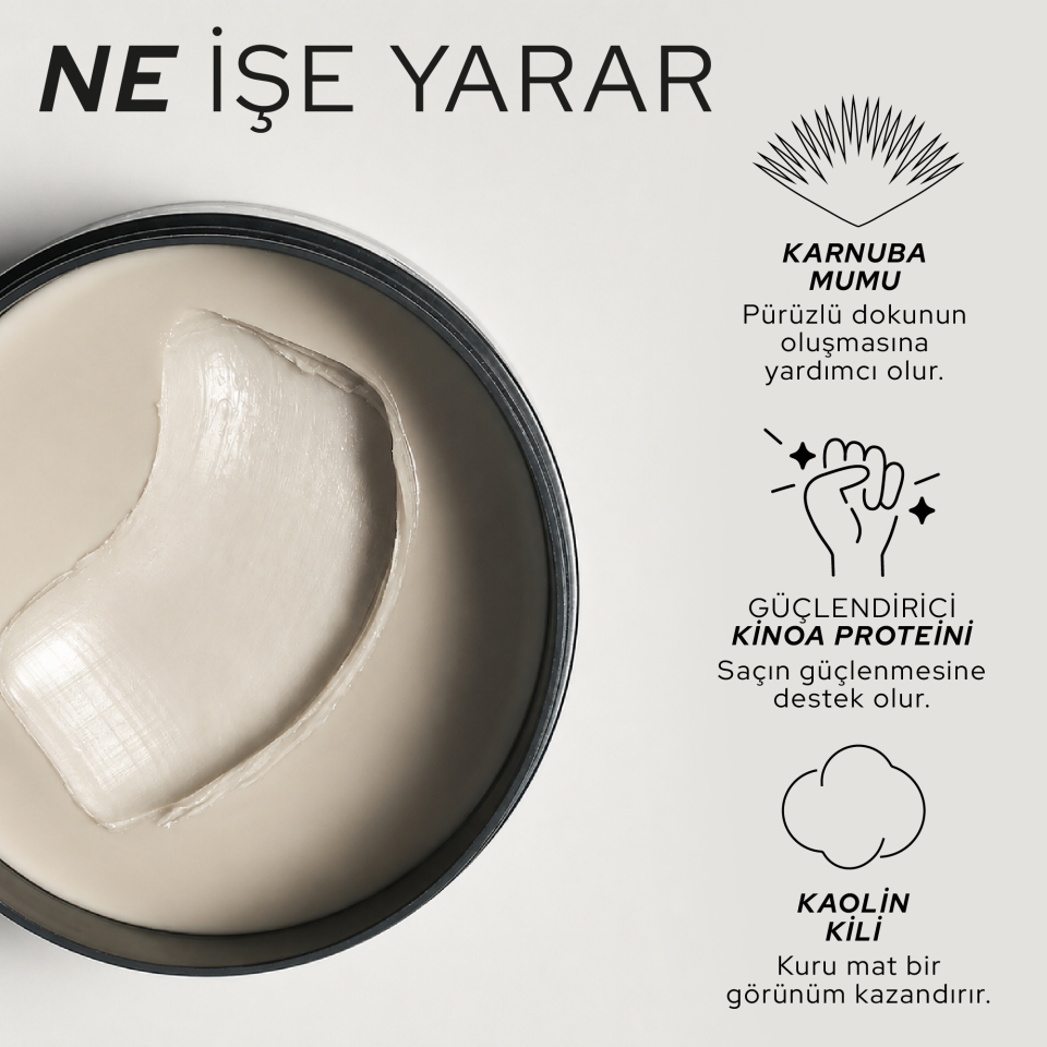 REF Rough Wax 85 ML - Mat Dokulu Sert Wax