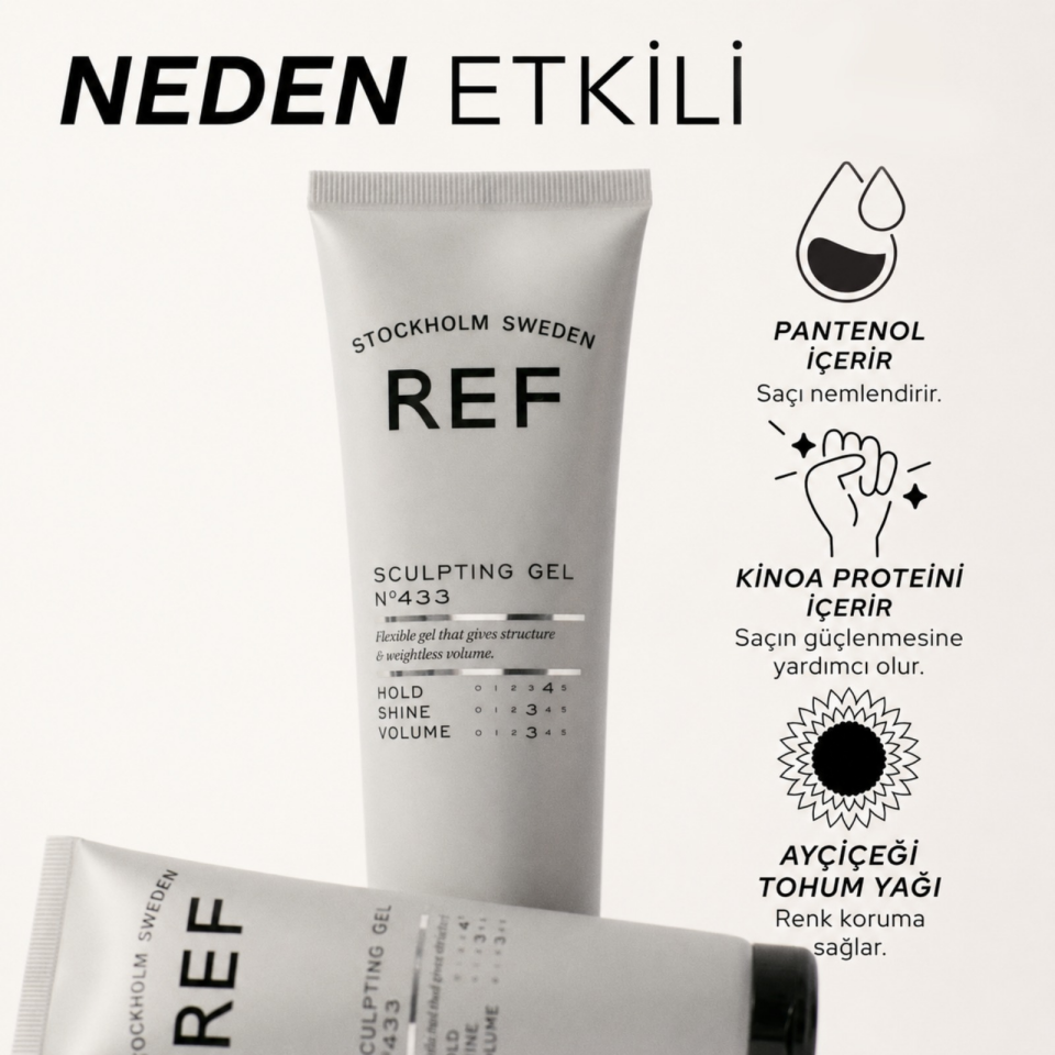 REF Sculpting Gel N°433 150 ML - Şekillendirici Saç Jölesi