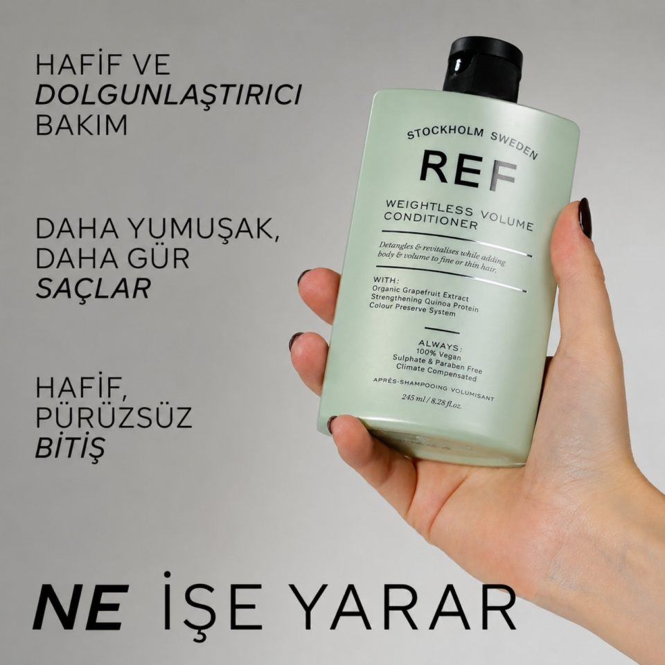 REF Weightless Volume Conditioner 245 ML - Hafif Hacim Veren Saç Kremi