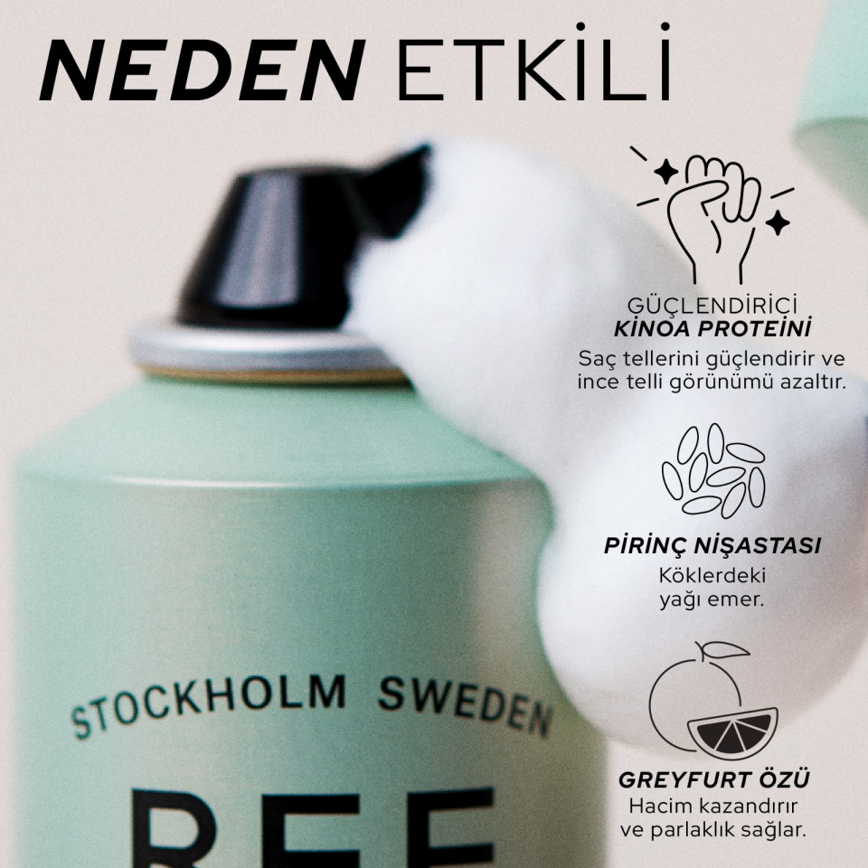 REF Weightless Volume Refreshing Mousse 200 ML - Hafif Hacim Veren Ferahlatıcı Saç Köpüğü