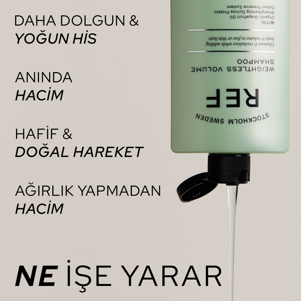 REF Weightless Volume Shampoo 100 ML - Hafif Hacim Veren Şampuan