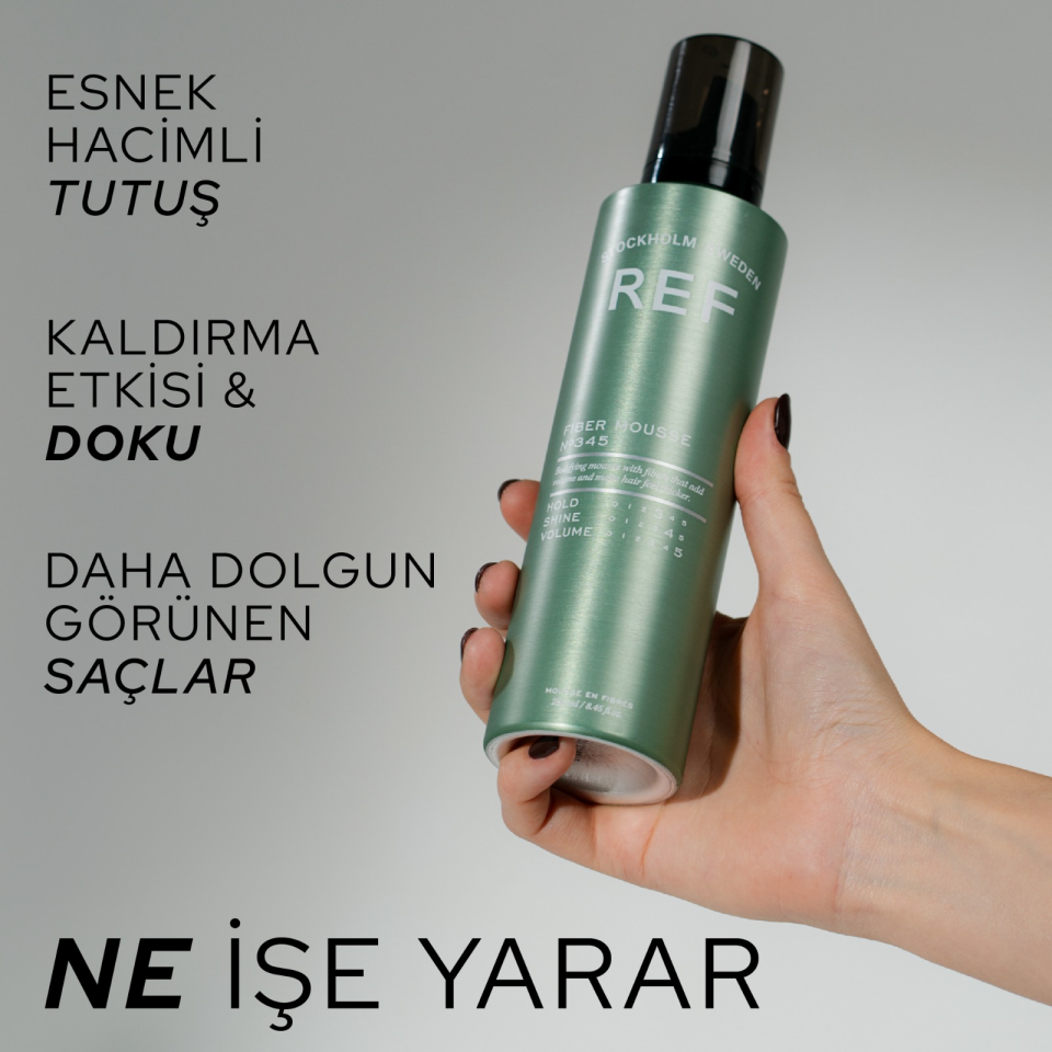 REF Fiber Mousse N°345 75 ML - Lifli Hacim Köpüğü