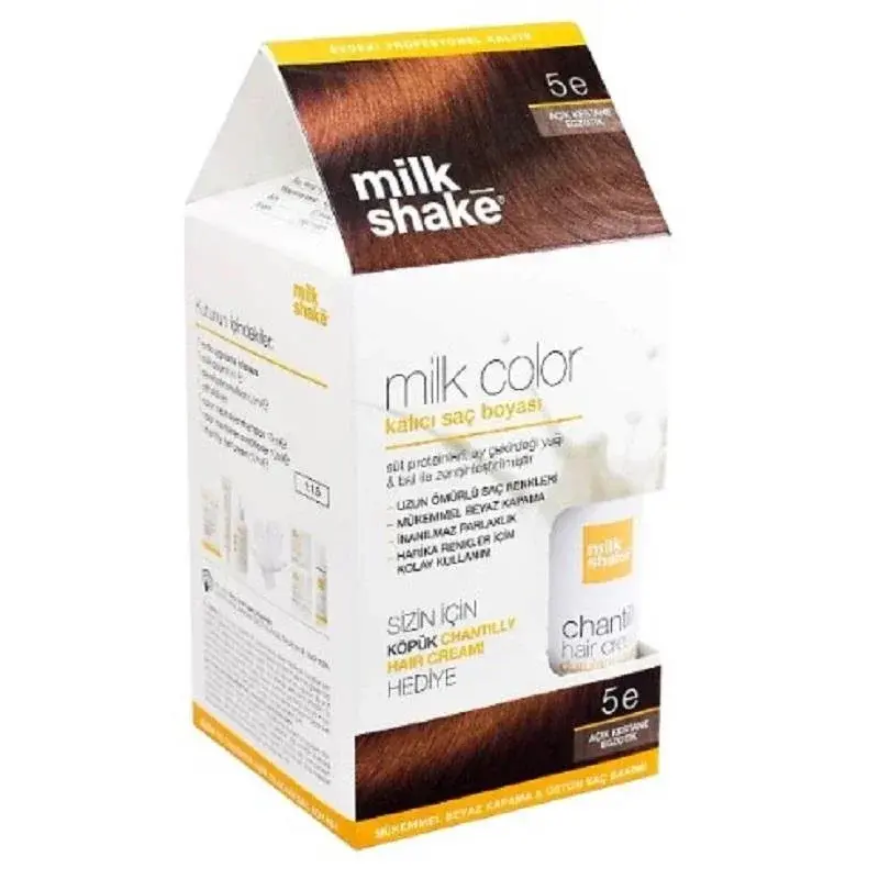 Milk Shake Color Kit 5E Açık Kestane Egzotik - Kalıcı Saç Boyası Seti