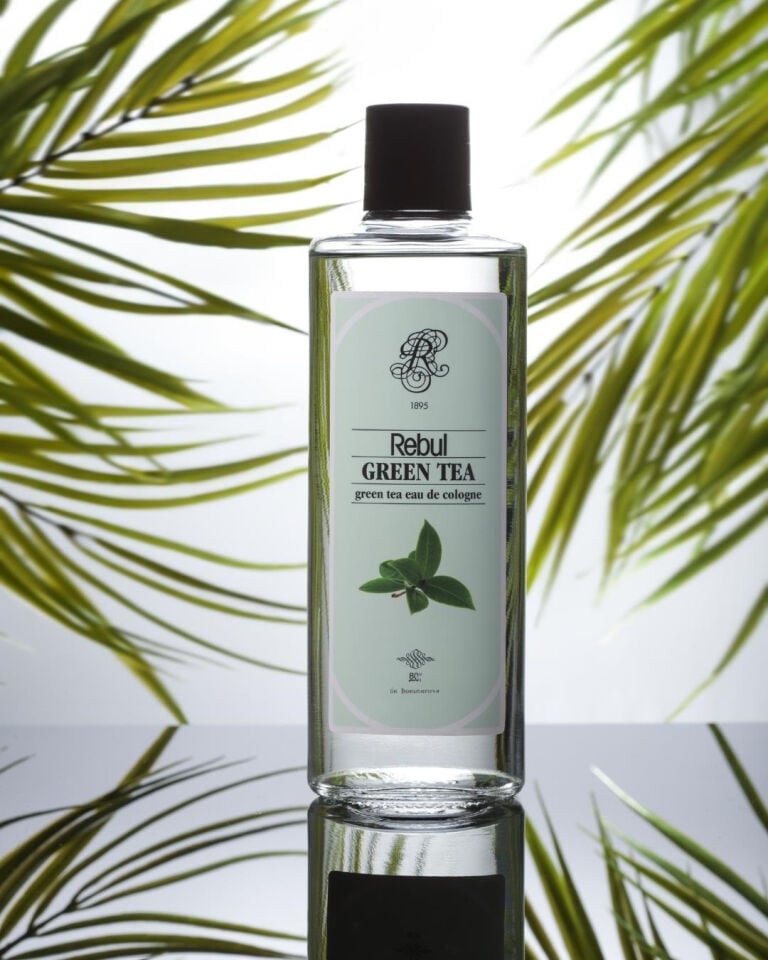 Rebul 250Ml Green Tea Kolonya Cam Şişe Tekli